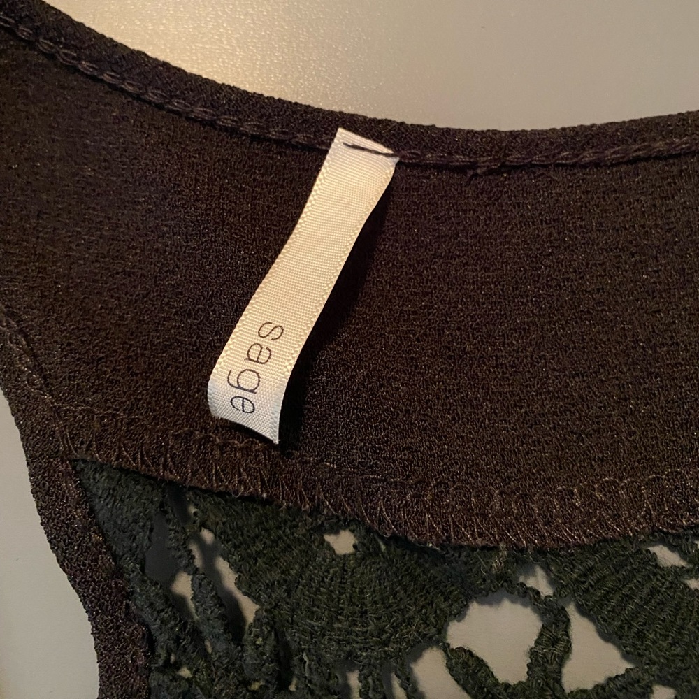 SAGE | Black Racerback Top - Picture 2 of 2